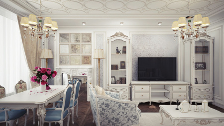 Люстра 6*E14 40Вт Белый с Золотом IP20 Elina ARM222-06-G Maytoni