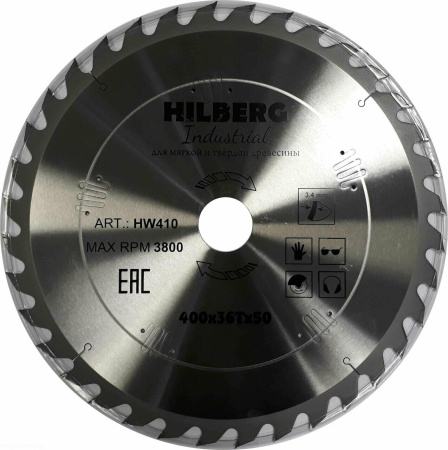 Диск пильный Industrial Дерево 400*50*36Т HW410 Hilberg