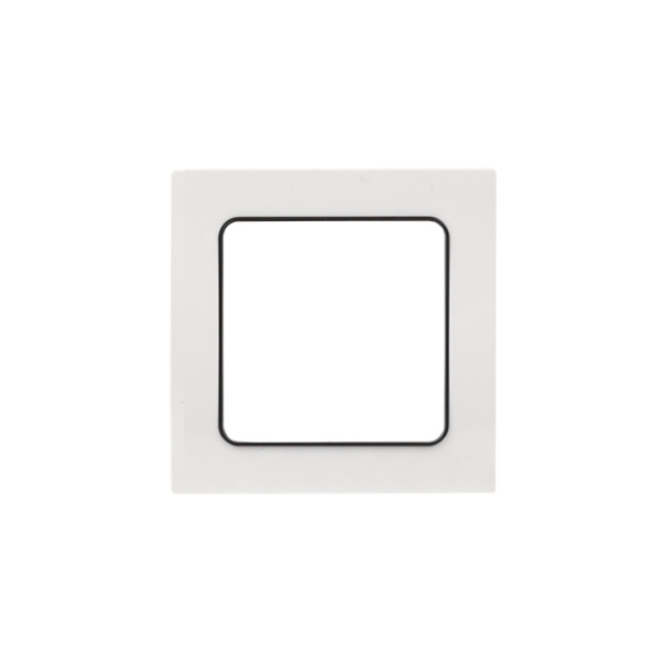 Стокгольм Рамка 1-местная белая с линией цвета черный EKF