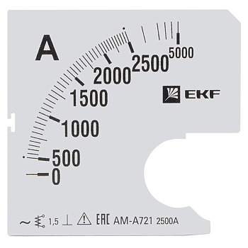Шкала сменная для A721 2500/5А-1,5 PROxima EKF