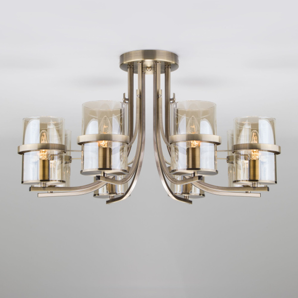 Потолочная люстра 8*E14 60Вт античная бронза IP20 Coppa (60085/8 античная бронза) Eurosvet