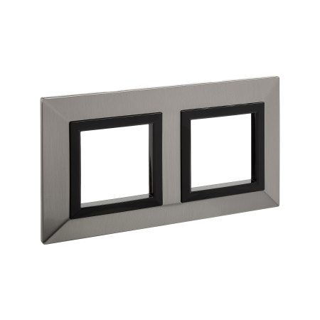 Рамка из металла, "Avanti", никелированная, 2 поста (4 мод.) DKC