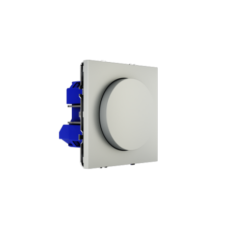 Светорегулятор встраиваемый Voltum S70 поворотно-нажимной 600 Вт, (сталь)