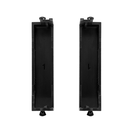 Комплект модульных заглушек "Avanti", "Черный матовый", 0,5 модуля 2 штуки DKC