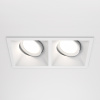 Встраиваемый светильник 2*GU10 50Вт Белый IP20 Downlight DL029-2-02W Technical Maytoni