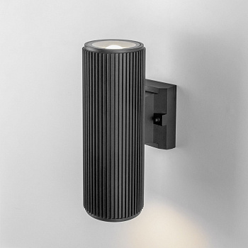 Уличный настенный светильник 2*E27 серый IP54 Strict (a032624) Elektrostandard