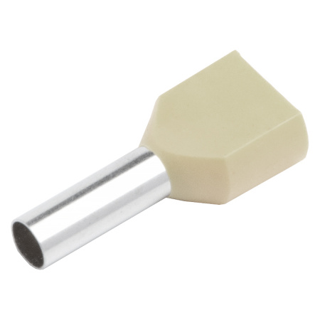 Наконечник-гильза НГИ2 GNGI-E2-2x10-14 Слоновая кость, 100 штук General