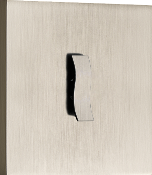 Donel N96 выключателя звонкового типа на 1 тумблер, клавиша Wave, 10AX 250V, Никель, серия DT