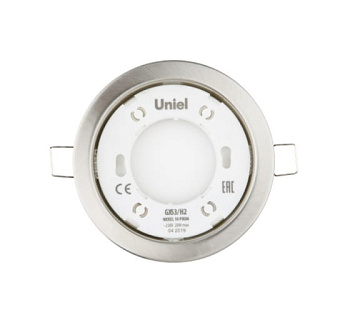 Светильник ультратонкий встраиваемый GX53/H2 NICKEL 10 PROM Uniel