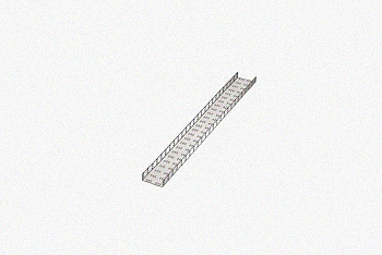 Лоток замковый перфорированный ЛМЗ 600х65х2000 УТ1,5, оцинкованный лист, S1,5