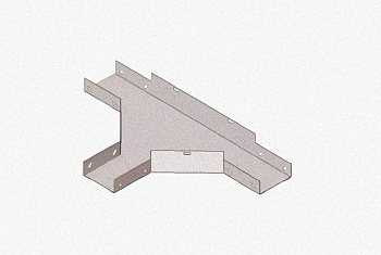 Лоток тройниковый глухой ОТГ 250х100 УТ1,5, оцинкованный лист, S1,5