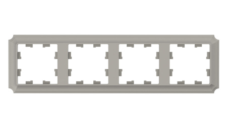 ATLASDESIGN ANTIQUE 4-постовая РАМКА, универсальная, ШАМПАНЬ Schneider Electric