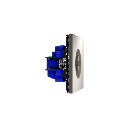 Розетка встраиваемая Voltum S70 с заземлением 16А, (кашемир)