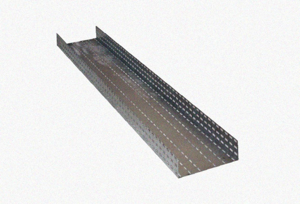 Лоток перфорированный ЛМ 300х65х2000 УТ1,5, оцинкованный лист, S1,2