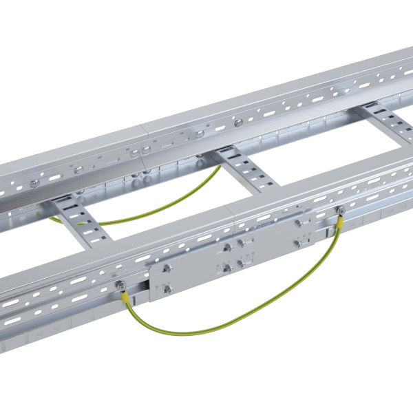 Термокомпенсационный соединитель для лотка U5, H80, в комплекте с метизами, цинк-ламельный DKC
