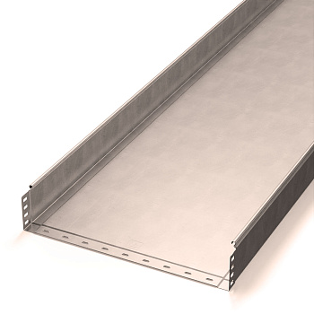 Лоток неперфорированный Стандарт INOX (AISI 409) 500х100х3000 (1,0 мм) (6 м/уп) Промрукав