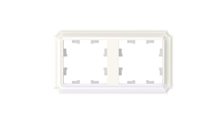 ATLASDESIGN ANTIQUE 2-постовая РАМКА, универсальная, ЖЕМЧУГ Schneider Electric