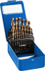 КОБАЛЬТ 25шт(1-13мм), Набор сверл по металлу, сталь Р6М5К5, класс А, мет.бокс ЗУБР