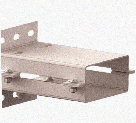 Лоток присоединительный ЛПС 400х80 УТ1,5, нержавеющая сталь, S2,0