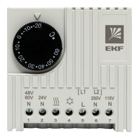 Термостат NO/NC (охлаждение/обогрев) на DIN-рейку 5-10A 230В IP20 PROxima EKF