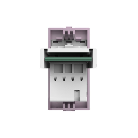 Розетка телефонная RJ-11 кат. 3, цвет розовый (механизм) Livolo