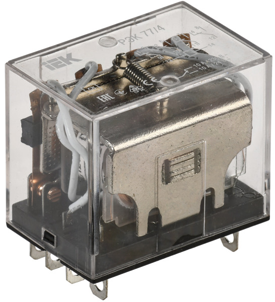 Реле промежуточное РЭК77/4(LY4) 10А 12В DC IEK