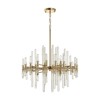 Люстра E14 10*40W STIKA золотой/стекло ODEON LIGHT