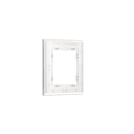 Рамка стеклянная Voltum S70 на 1 пост, (белый, стекло)