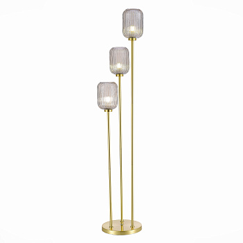 Торшер Латунь/Коньячный E27 3*60Вт SL1154.325.03 ST LUCE