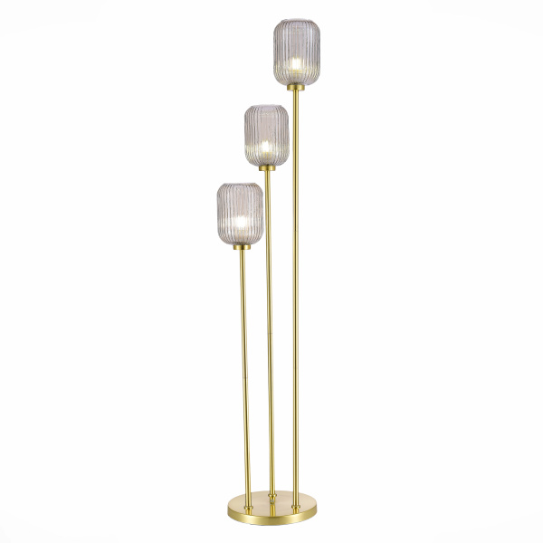 Торшер Латунь/Коньячный E27 3*60Вт SL1154.325.03 ST LUCE