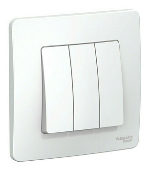 BLANCA Выключатель СУ 3-кл 10А белый IP20 Schneider Electric