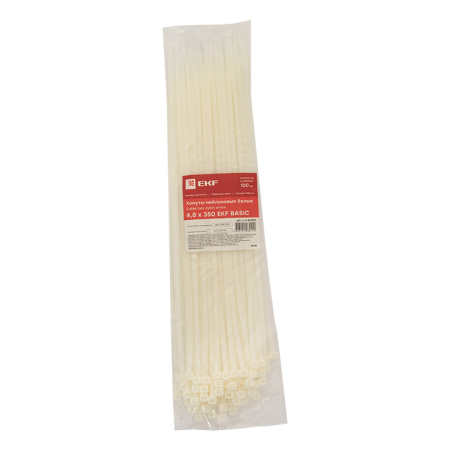 Хомут нейлоновый (4,8х350) (100шт) Basic EKF