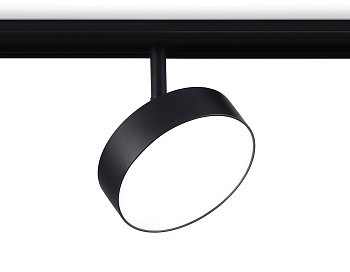 Светильник светодиодный трековый для шинопровода Magnetic GL3855 BK черный IP20 18W 4200K 48V D115*30 Ambrella Light