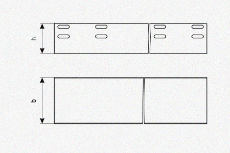 Лоток глухой ЛМГ 600х200х3000 УХЛ1, оцинкованный лист, S1,5