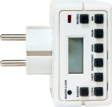 Розетка с таймером Feron TM21 недельная электронная мощность 3500W/16A