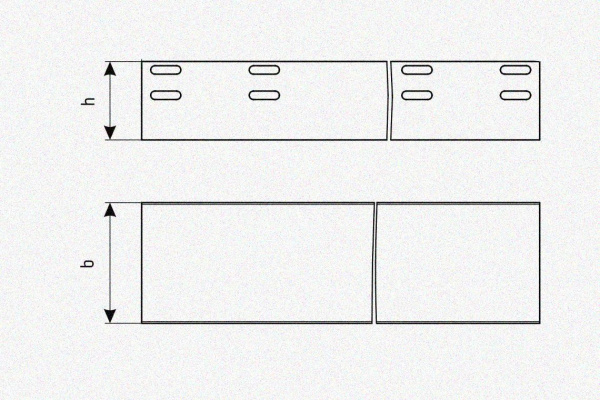 Лоток глухой ЛМГ 600х200х3000 УХЛ1, оцинкованный лист, S1,5