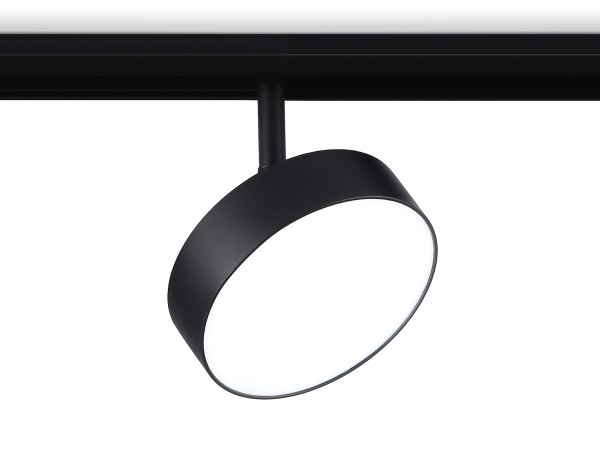 Светильник светодиодный трековый для шинопровода Magnetic GL3855 BK черный IP20 18W 4200K 48V D115*30 Ambrella Light