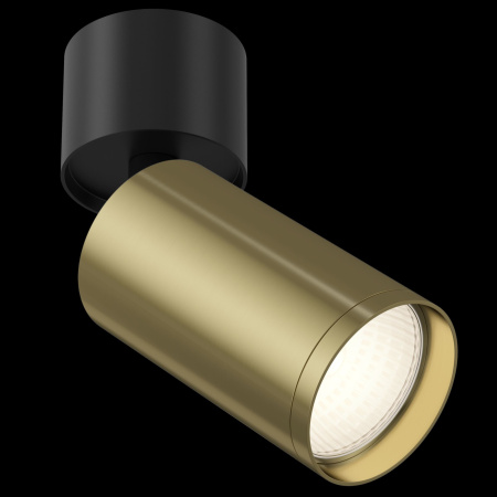 Потолочный светильник 1*GU10 10Вт Черный и Латунь IP20 FOCUS S C050CL-1BBS Technical