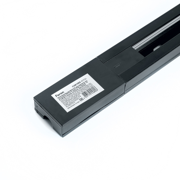 Шинопровод для трековых однофазных св-ков, черный, 2м, CAB1005