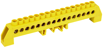 Шина PE "земля" в комбинированном DIN-изоляторе типа "Стойка" ШНИ-8х12-16-КС-Ж IEK