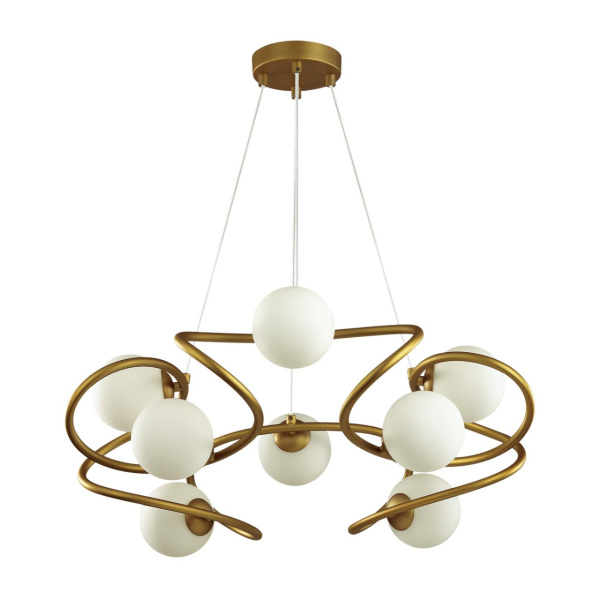 Люстра G9 8*40W SLOTA золотой/белый ODEON LIGHT