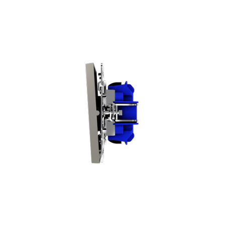 Выключатель встраиваемый Voltum S70 одноклавишный с подсветкой 10А, (кашемир)