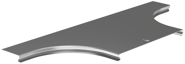 ESCA Крышка отвода Т-образного плавного тип Г01 300мм IEK