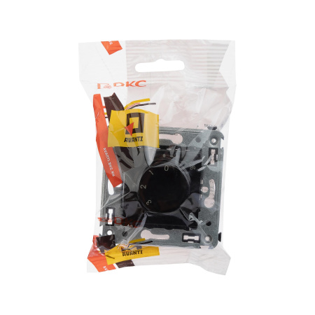 Механизм управления вентиляторами в стену, "Avanti", "Черный квадрат" DKC