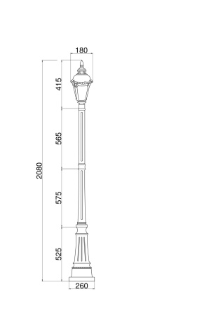 Ландшафтный светильник 1*E27 60Вт Зеленый IP20 Goiri O030FL-01GN Outdoor