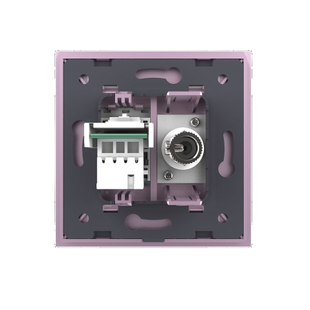 Розетка ТВ/ТЛФ Розовая Livolo