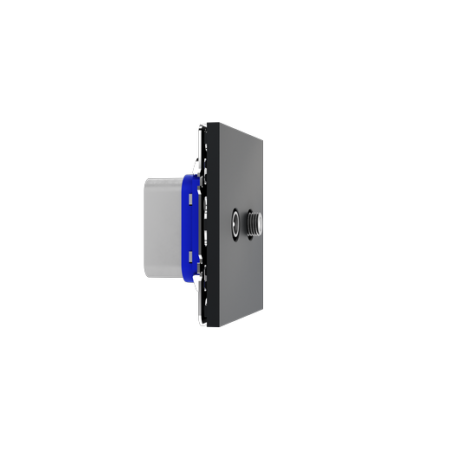 Розетка телевизионная встраиваемая Voltum S70 оконечная TV+SAT, (графит)