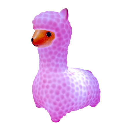 NL-13 Светодиодный ночник "Лама", розовый, 3хLR44, акрил, 111х84х152мм APEYRON