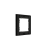 Рамка стеклянная Voltum S70 на 1 пост, (черный, стекло)