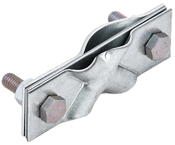 Зажим заземления диагональный стержень-полоса/пруток нержавеющая сталь IEK